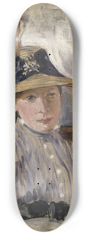 Ernst Josephson - Girl in Blue 8.25 inch art skate deck