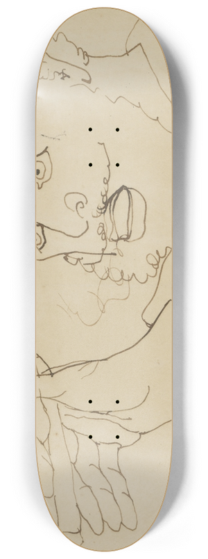 Ernst Josephson - Self-Portrait 8.25 inch art skate deck