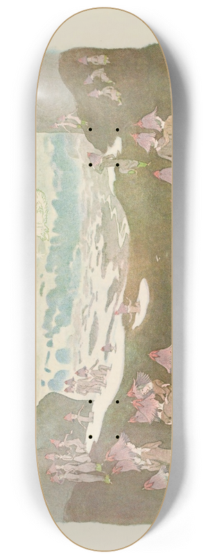 Ernst Kreidolf - Soldanellen 8.25 inch art skate deck