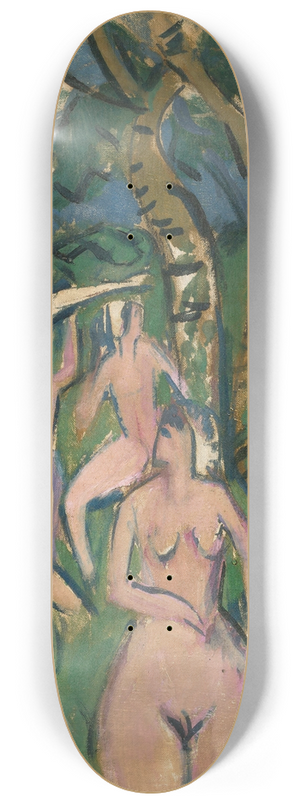 Ernst Ludwig Kirchner - Akte im Wald 8.25 inch art skate deck