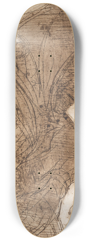 Ernst Ludwig Kirchner - Alte Frau mit Katze 8.25 inch art skate deck