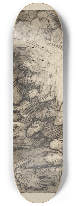 Ernst Ludwig Kirchner - Augustfeuer 8.25 inch art skate deck