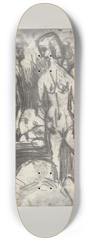 Ernst Ludwig Kirchner - Badende im Bach 8.25 inch art skate deck