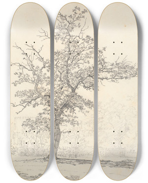 Triptych art skateboard deck of Christen Kbke Parti Fra En Have_2 by Christen Kobke (1810-1848) Triptych art skateboard deck of Christen Kbke Parti Fra En Have_2 by Christen Kobke (1810-1848)