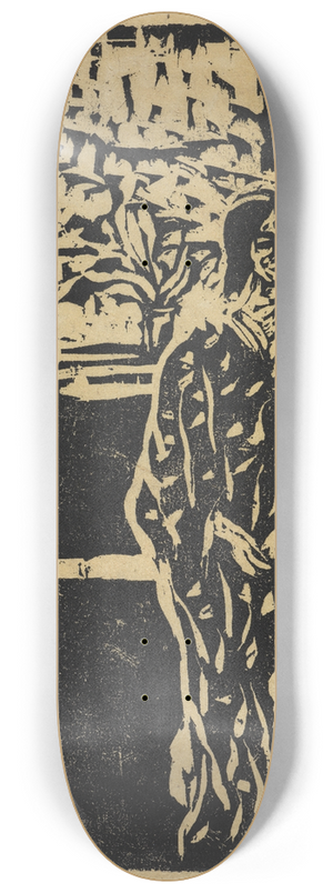 Ernst Ludwig Kirchner - Besuchsszene 8.25 inch art skate deck