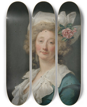 Triptych art skateboard deck of Jeanfranois Gilles Colson Portrait De Femme by Jean-Franois Gilles Colson (1733-1803) Triptych art skateboard deck of Jeanfranois Gilles Colson Portrait De Femme by Jean-Franois Gilles Colson (1733-1803)