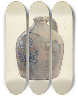 Triptych art skateboard deck of Francis Borelli Jug_1 by Francis Borelli