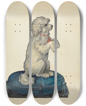 Triptych art skateboard deck of Elisabeth Fulda Umbrella Stand_1 by Elisabeth Fulda