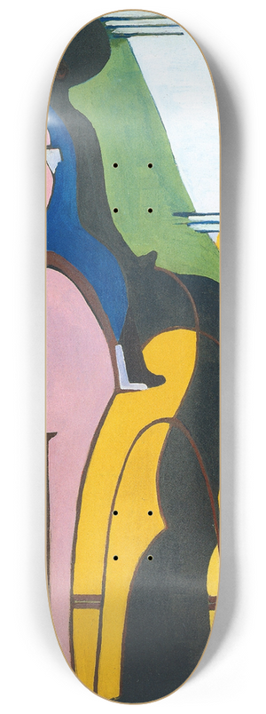 Ernst Ludwig Kirchner - female rider 8.25 inch art skate deck