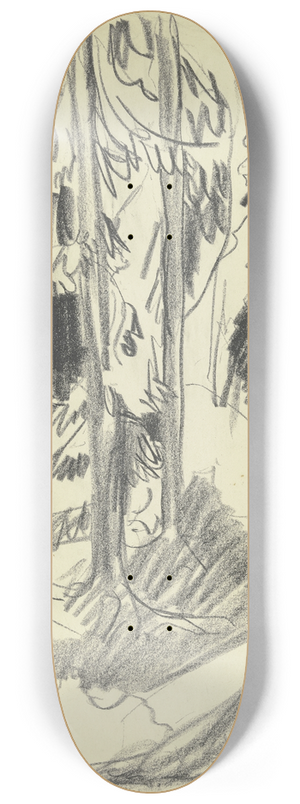 Ernst Ludwig Kirchner - Fir forest 8.25 inch art skate deck
