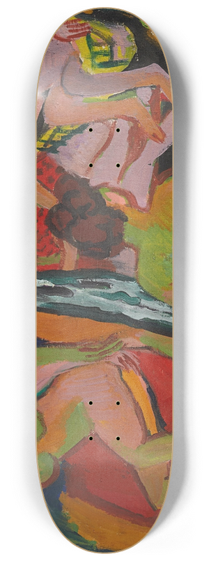 Ernst Ludwig Kirchner - Forest Scene (Moritzburg Lakes) 8.25 inch art skate deck