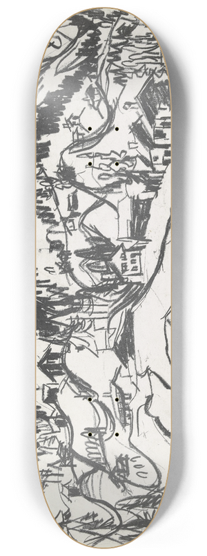 Ernst Ludwig Kirchner - Frauenkirch 8.25 inch art skate deck