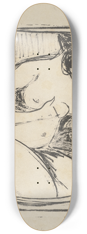 Ernst Ludwig Kirchner - Frau im Bade 8.25 inch art skate deck