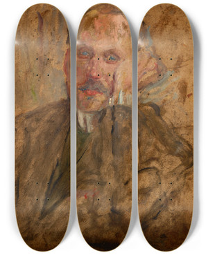 Triptych art skateboard deck of Olga Boznanska Sketch Of A Male Figure_2 by Olga Boznanska (1865-1940) Triptych art skateboard deck of Olga Boznanska Sketch Of A Male Figure_2 by Olga Boznanska (1865-1940)