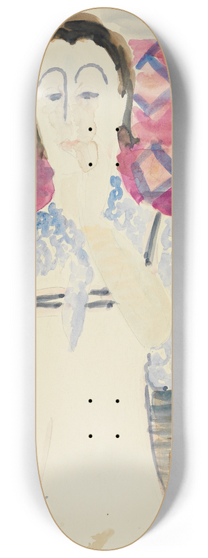 Ernst Ludwig Kirchner - Frau mit Schrze (Erna Kirchner) 8.25 inch art skate deck