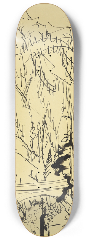 Ernst Ludwig Kirchner - Gebirgslandschaft mit Brcke 8.25 inch art skate deck