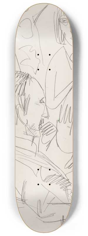 Ernst Ludwig Kirchner - Gewecke und Erna 8.25 inch art skate deck
