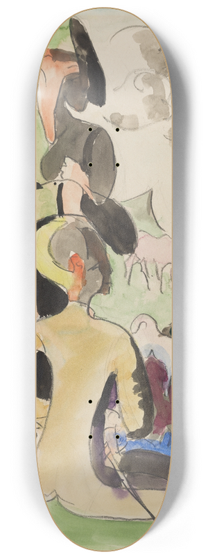 Ernst Ludwig Kirchner - Hirtenknaben 8.25 inch art skate deck