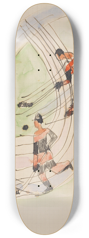Ernst Ludwig Kirchner - Hockeyspieler 8.25 inch art skate deck