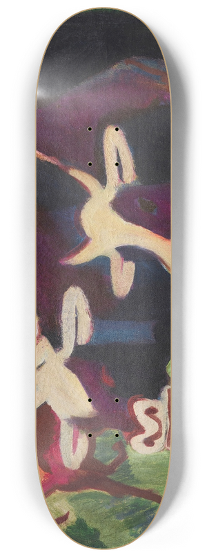 Ernst Ludwig Kirchner - Khe auf der Alp 8.25 inch art skate deck
