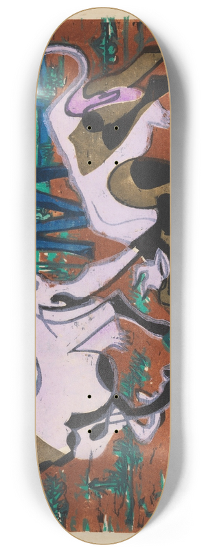 Ernst Ludwig Kirchner - Khe im Frhling 8.25 inch art skate deck
