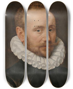 Triptych art skateboard deck of Adriaen Thomasz Key Portrait Of A Man by Adriaen Thomasz Key (1544-1589) Triptych art skateboard deck of Adriaen Thomasz Key Portrait Of A Man by Adriaen Thomasz Key (1544-1589)