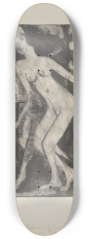 Ernst Ludwig Kirchner - Laufende Mdchen im Walde 8.25 inch art skate deck