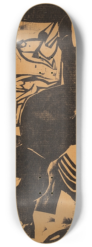 Ernst Ludwig Kirchner - Liegende Frau 8.25 inch art skate deck