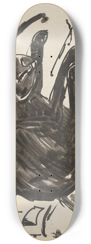 Ernst Ludwig Kirchner - Lying cat 8.25 inch art skate deck