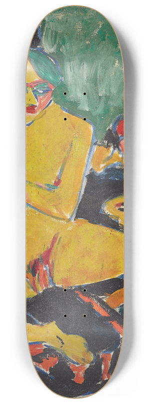 Ernst Ludwig Kirchner - Nude at the Studio 8.25 inch art skate deck