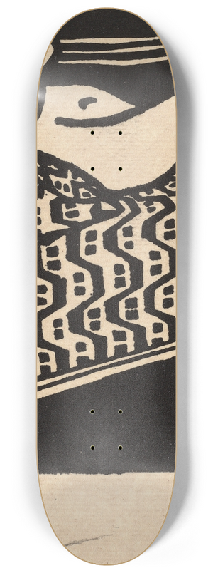 Ernst Ludwig Kirchner - Nude Girl Lying on a Sofa 8.25 inch art skate deck