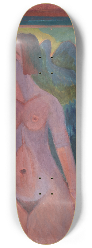 Ernst Ludwig Kirchner - Nude Woman at window 8.25 inch art skate deck