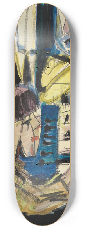 Ernst Ludwig Kirchner - Orgelspieler 8.25 inch art skate deck