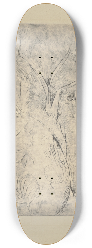 Ernst Ludwig Kirchner - Paar, im Garten gehend 8.25 inch art skate deck