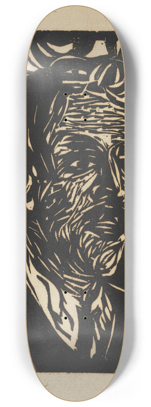 Ernst Ludwig Kirchner - Portrt Max Pechstein 8.25 inch art skate deck