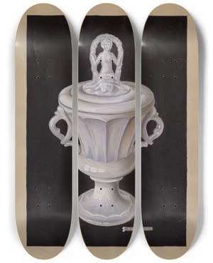 Triptych art skateboard deck of Robert Stewart Sugar Bowl_3 by Robert Stewart (20-)