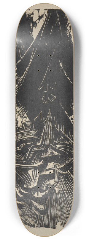 Ernst Ludwig Kirchner - Sanatoriumsspaziergang 8.25 inch art skate deck