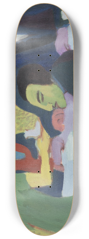 Ernst Ludwig Kirchner - Scene at a Caf 8.25 inch art skate deck