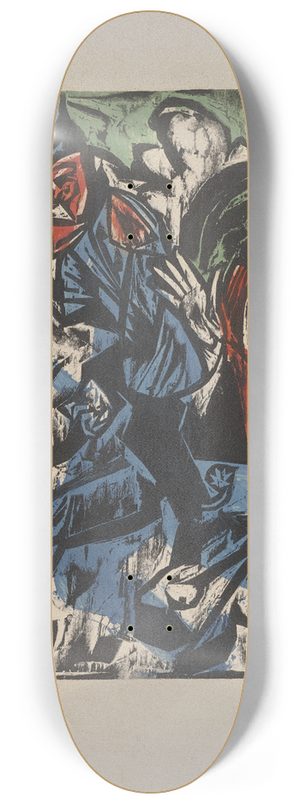 Ernst Ludwig Kirchner - Schlemihls Encounter with the Little Grey Man on the Country Road 8.25 inch art skate deck