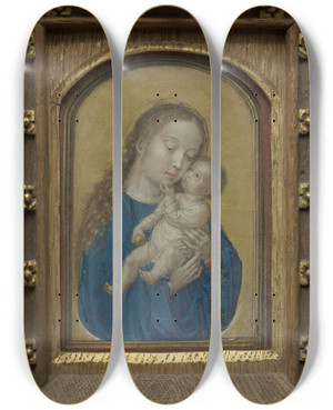 Triptych art skateboard deck of Simon Bening Virgin And Child_2 by Simon Bening (1483-1561) Triptych art skateboard deck of Simon Bening Virgin And Child_2 by Simon Bening (1483-1561)