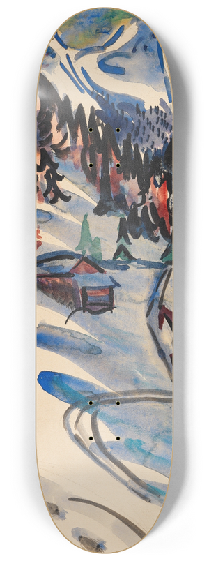 Ernst Ludwig Kirchner - Sertigtal im Winter 8.25 inch art skate deck