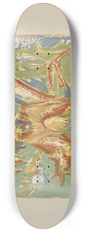 Ernst Ludwig Kirchner - Sieben Khe und Regenbogen 8.25 inch art skate deck