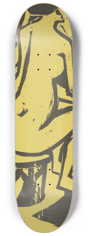 Ernst Ludwig Kirchner - Sitzendes Mdchen 8.25 inch art skate deck