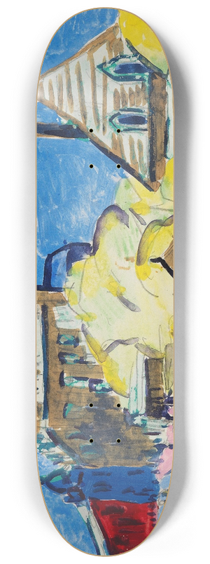 Ernst Ludwig Kirchner - Strassenbild (Dresden) 8.25 inch art skate deck