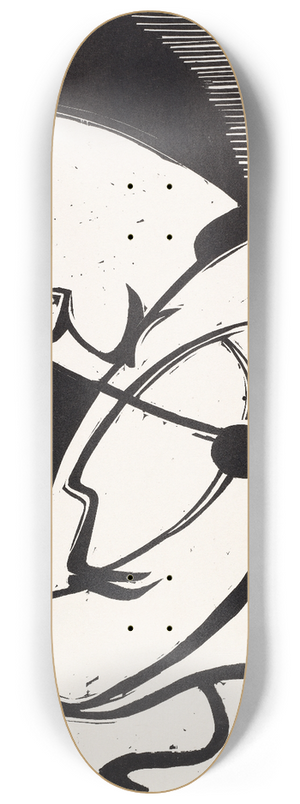 Ernst Ludwig Kirchner - The Kiss 8.25 inch art skate deck
