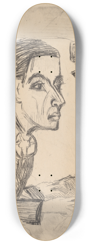 Ernst Ludwig Kirchner - The Painter 8.25 inch art skate deck