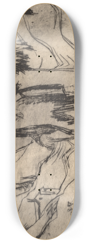 Ernst Ludwig Kirchner - The Wanderer 8.25 inch art skate deck