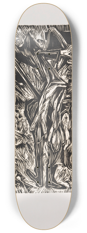 Ernst Ludwig Kirchner - Trinkender Jger 8.25 inch art skate deck