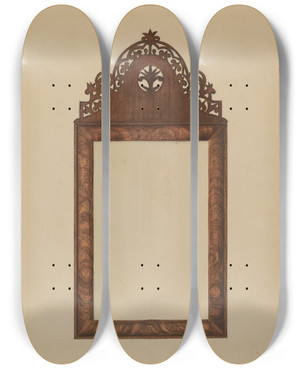 Triptych art skateboard deck of Nicholas Gorid Mirror_3 by Nicholas Gorid (20-)