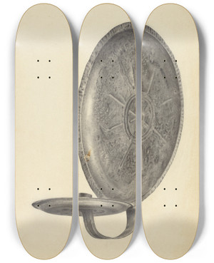 Triptych art skateboard deck of Amelia Tuccio Sconce_3 by Amelia Tuccio (20-)
